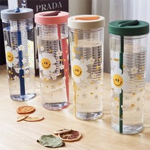 스마일 데이지 스트로우 차망 텀블러 850ml., 그린