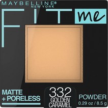 322 GOLDEN CARAMEL Maybelline New York Fit Me Matte + Poreless Pressed Face Powder Makeup Golden C, 1