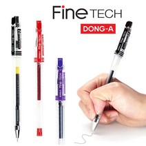 동아 홍당무 파인테크 중성 젤잉크펜 0.3mm, 1타 12개입, 0.3mm/31-검정