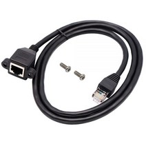 POE 확장기 네트워크 연장 케이블 RJ45 8P8C Rj 45 수암 나사 패널 마운트 이더넷 LAN 짧은 코드 0.15m 1m 2m 3m 5 m 10m