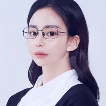 멜라크메 남자 여자 사각 티타늄 네모 직사각 블랙 안경테