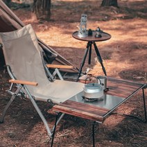 야외 캠핑 테이블 접이식 화로 일체형 바베큐 휴대용, 북미 블랙 월넛