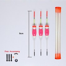 빙어낚시 견지낚시 얼음낚시 3개/몫 낚시 수레 솜씨 민물 플로터 Bobbers 액세서리 새우 Grouper 얼, 09 3pcs floats and tube