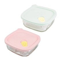 락앤락 웨이브스팀홀 햇쌀밥용기410ml 2종세트, 햇쌀밥용기410ml 2종(502S2N파스텔), 410ML 2종 1세트
