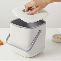 음식물잔반통 음식물수거통 음식쓰레기통 핸들 음식물 쓰레기통, 아이보리