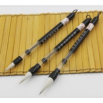 한자쓰기 중국어 병음 1개/대 중국 서예 펜 쓰기 브러쉬 브러시 초보자 족제비 머리 양모, 한개옵션1, 01 3Pcs White Hair