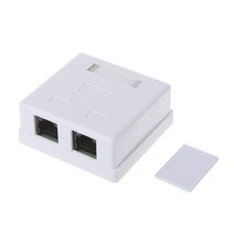 CAT 6 네트워크 커넥터 박스 CAT6 인라인 RJ45 벽 커플러 어댑터 용 2 포트 RJ45