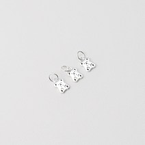 1-3-040 실버 펜던트 미니 곰돌이 5.8x9mm