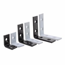꺽쇠 선반받침대 7006 검정 백색 사이즈 (25mm 40mm 50mm 60mm) 까치발 벽선반지지대, 블랙40x40
