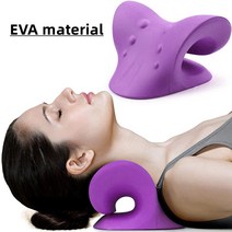 목 교정어깨 자궁 경부 척추 들것 근육 릴랙서 통증 견인 장치 베개 수정, 06 Purple EVA
