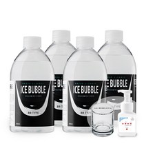 아이스버블 브라운 면도기세정액 리필 파나소닉 필립스 호환, BR타입 (브라운호환) 500ml x4개+컵+핸드워시