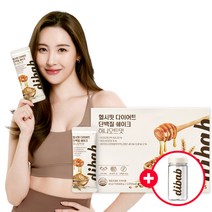 특가+보틀 15일 프롬바이오 디밥 헬시핏 다이어트 단백질 쉐이크 허니오트맛 40g 15포x1박스 / 단백질파우더 / 체중조절용 / 유통기한 2024-02-09, 단백질쉐이크 15일+보틀