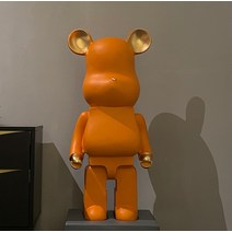 대형 피규어 베어브릭 장식품 50 80 CM 인테리어 신혼집 신혼부부 집들이 선물, 매트 오렌지 50CM 돼지 저금통