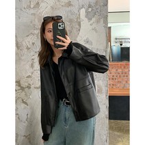 연예인가죽자켓 봄 아우터 여성 레더 숏 가죽 자켓 롱 루즈 오버 슬림 핏 라이더 간절기 잠바 집업 후드