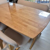 퓨어투명매트 유리대용 한샘포레 포레릴렉스 실리콘 식탁매트, 포레 2인 식탁매트/3mm
