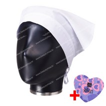 메이크업 시험용 어깨보 터번 앞치마 스카프 두건 화장 드라이보 요들가운 국가고시 국시용 가운 커버 머리수건 가운 네일가운, 스카프/두건/1ea+하트파일/1ea랜덤