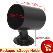 HD 52mm 진공 게이지 자동차 led 디지털 바 미터 12V 가솔린 엔진 압력 키트에 대 한 경주, 04 Gauge Cup, 04 Gauge Cup