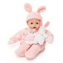 마담알렉산더 눈깜박이핑크토끼인형 /아기인형 베이비인형 래빗인형 여아인형 핑크인형 눈깜박이인형 봉제인형 패브릭인형 신생아인형 유아완구 아기완구, 핑크