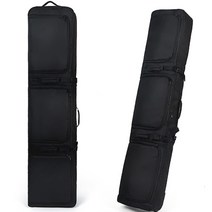 스노우 보드 가방 스키 부츠 캐리어 백팩 바퀴달린 보드가방 스키가방, 165cm, 순수한 검정