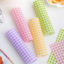 (주)아트인 체크패턴 유산지(100매), 빨강