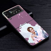 휴대폰 케이스 삼성 갤럭시 Z 플립 4 3 5G 블랙 코크 Z 3 하드 PC 커버 Zflip3 Funda NCT 127 Kpop Boy Group Cute