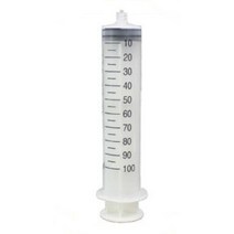 나사모양 루어락 과학실험용 주사기 100ml 화학실험 소품 만들기