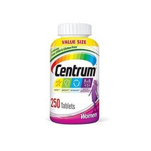 Centrum 여성용 종합 비타민 철분 비타민 D3 비타민 B 및 항산화제 비타민 C 및 E가 포함된 종합 비타민/종합 미네랄 보충제 글루텐 프리 비 GMO 성분 - 25
