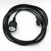 1구 코드 전기 리드선 연장선 10m 전선 전기선 연장, 1개