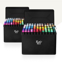 전문가용 컬러 마커 마카펜세트 드로잉펜 가방형 80색 60색, 1. 컬러마카세트 60색