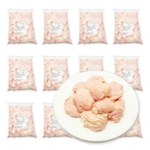 가나안식품 [도매] 닭껍질 20팩 대용량 업소용 국내산 가슴살 부위 닭껍데기 튀김, 1kg