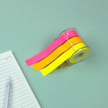 아이비스 롤점착메모지 3색 SP11648, 혼합색상, 4개