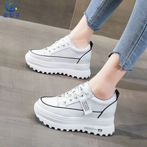 셀럽당 흰신발 여자 두터운 밑바닥 플랫폼 슈즈 내부 키높이 캐주얼 슈즈 운동화
