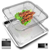 GZHCJJ Air Fryer Tray Replacement for Cuisinart TOA-60 TOA-65 Toaster Convection Oven 11.5 10' Non, Air Fryer Basket 9'×10'