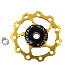 알루미늄 합금 MTB 산악 자전거 후방 변속기 풀리 자키 휠 로드 바이크 가이드 롤러 7 8 9/10 속도 11T 13T, [11] 11T gold