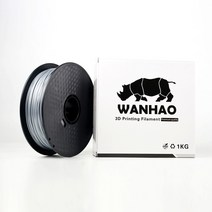 WANHAO 완하오 필라멘트 PC 폴리카보네이트 Polycarbonate 3d프린터 1.75mm 3d펜 1KG, 실버, 실버