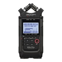 ZOOM H4N PRO 전문 SLR 시리즈 녹음기 핸디 레코더, H4NPRO+ 충전식 배터리 4개(충전기포함)