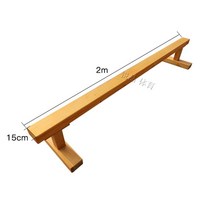 나무 평균대 균형 체육 교구 체육시간 평형, 2미터 가로 15cm 높이 30cm 탈부착
