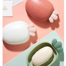 휴대용 캠핑용 목욕탕 물빠짐 당근 비누 케이스 받침대, 레드