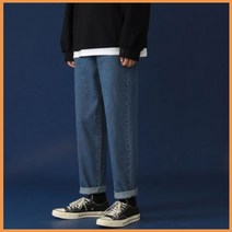 남성 청바지 데님 팬츠 와이드핏 롤업 추천 남자 하의 옷 의류 의상 스타일 트렌드 대학 생 남친룩 데이트 코디 외출 패션 유행 패셔니스타 미팅 소개팅 룩북 잡화 진 IS-DNP07