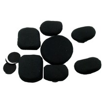 스폰지 내피 헬멧 킥보드 내부 야구 패드 오토바이 액세서리 라이너 자전거, 블랙 세트