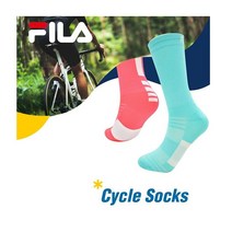 [기타] FILA 휠라 자전거 삭스 반양말, 색상:여성용 화이트