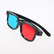 스마트 3D입체 안경 VRAR 장치 액세서리 PC VR 차원 입체 TV 영화 DVD 게임용 레드 블루 3D 블랙 프레임, 01 as picture