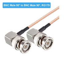 RG179 케이블 75 Ohm BNC 남성 직각 플러그 커넥터 어댑터 비디오 카메라 SDI 캠코더 HD-SDI/3G-SDI/4K/8K, 01 BNC M90 to BNC M90_21 12M