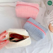 가방속정리파우치 미니 화장품 정리함 극세사 파우치