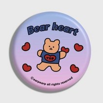 아트박스/어프어프 Gradation bear heart-blue/purple(거울), FREE