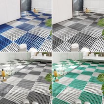 조립식 받침대 매트 미끄럼방지 화장실 주방 낙상사고예방 설거지 PVC욕실 발판 30X30 바닥, 그린