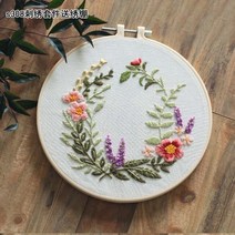 프랑스자수도안 자수실 꽃자수 프랑스 프레임 타원형 공방 서양 키트 유럽 ​​스타일 3d 자수 스타터 꽃 식물 유니콘 패턴 천 컬러 스레드 도구 손 carfts 장식 후프, 2020cm, 4_20 20cm