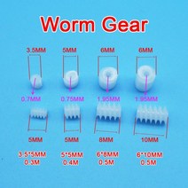 베벨기어 샘플 웜 기어 DIY 장난감 모델 변속기 헬리컬 3.5x5mm 0.3m 5x5mm 0.8A 0.4m 6x8mm 6x10mm 0.5m 2A 10 개, 6X8mm 2A 0.5M, 10개