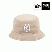 뉴에라 [뉴에라][공용]MLB 워시드 뉴욕 양키스 버킷 햇 베이지 (13086312)