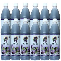 청솔 포도 음료베이스 835ml / 과일원액, 12개